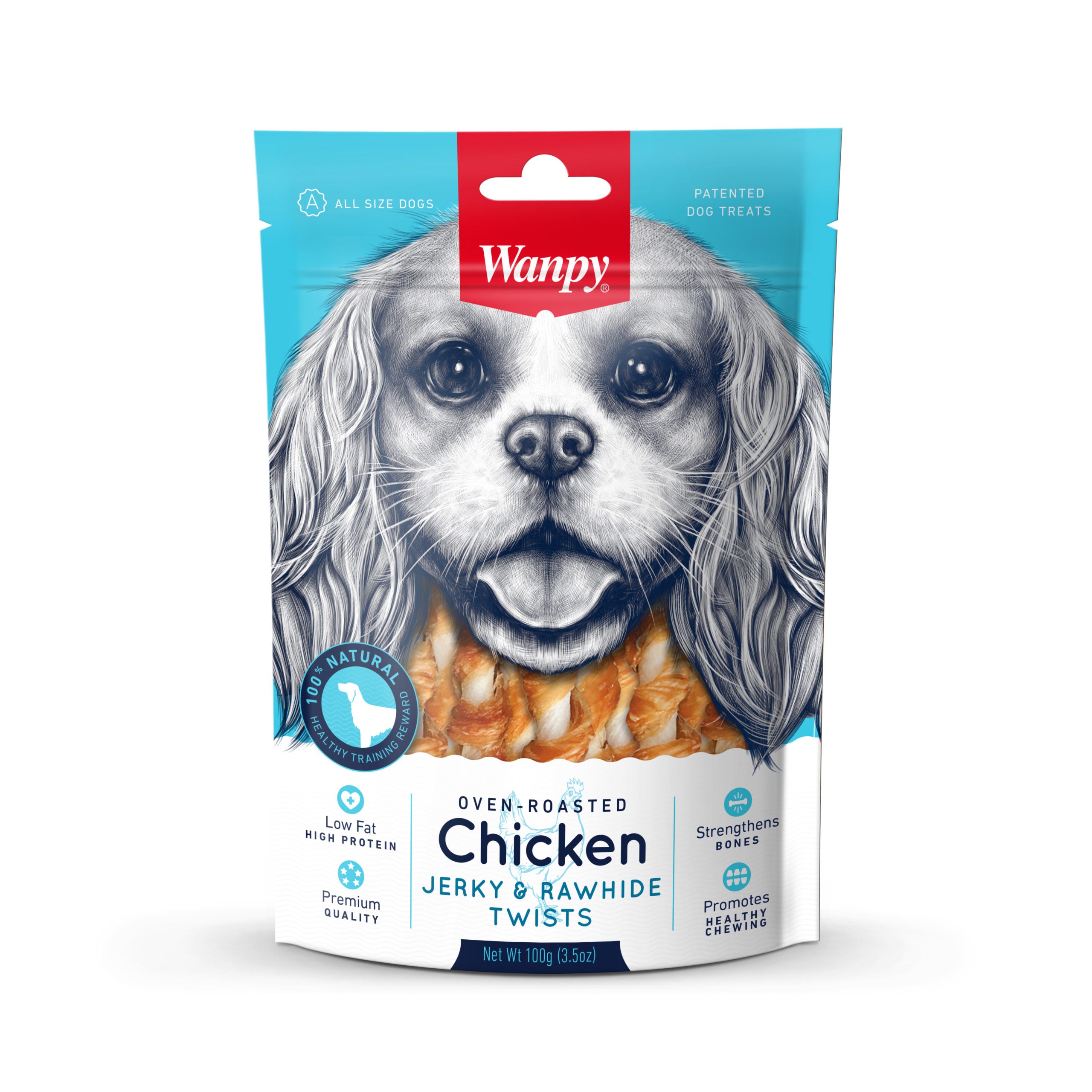 Wanpy - Chicken Jerky & Rawhide Twists