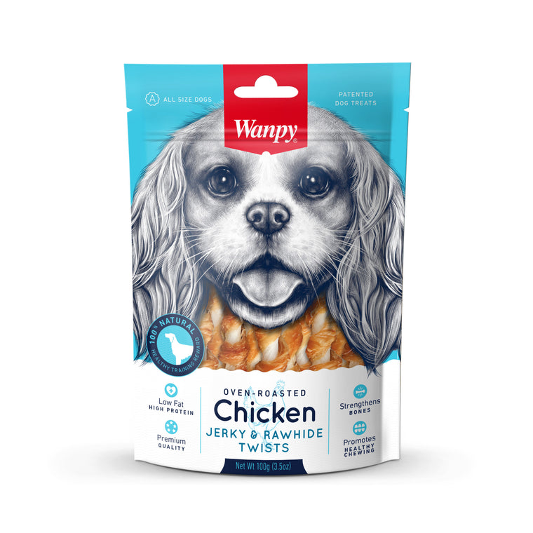 Wanpy - Chicken Jerky & Rawhide Twists