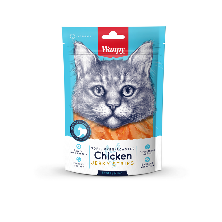 Wanpy - Soft Chicken Jerky Strips - Cat